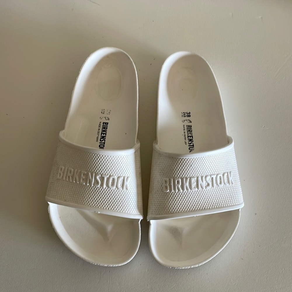 Birkenstock white plastic, size 38